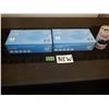 Image 1 : 2 Boxes of disposable nitrile medical examination gloves, 100 in each box, size medium