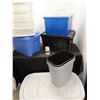 Image 3 : Large lot of storage bins and garbage pails