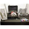 Image 1 : Lot of tools including circular saw, rotary tool, hand tools, custom towing mirror