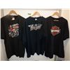 Image 1 : 3 Harley Davidson t-shirts size 2xL