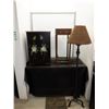 Image 1 : 2 Side tables and floor lamp