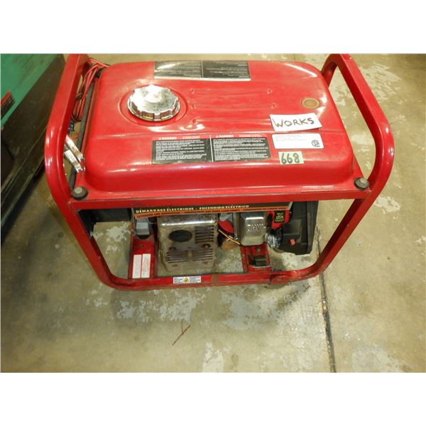 Generac electric start 4000 EXL generator