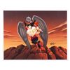 Image 1 : A Signed Hawkgirl "A Bird of Prey" Justice League Limited Giclee Print.