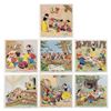 Image 1 : A Complete Set of 1939 Cadum Soap Snow White Cards from Belgium.