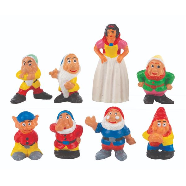 A Set of "Snow White and the Seven Dwarfs" Toy Figures.