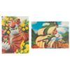 Image 2 : A Pair of Peter Pan and Shere Khan Lenticular Postcards.