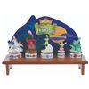 Image 13 : A Collection of Peter Pan Trinket Boxes with Display Shelf.