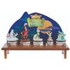 Image 1 : A Collection of Peter Pan Trinket Boxes with Display Shelf.