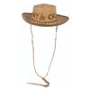 Image 1 : A Davy Crockett Straw Hat.