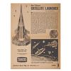 Image 1 : A Walt Disney's Satellite Launcher Model Instruction Sheet.