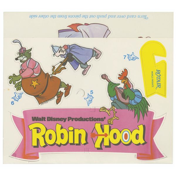 A "Robin Hood" Theater Display Punch-Out Mobile.
