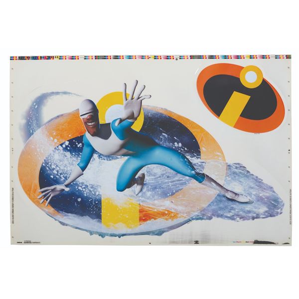 A Pair of Frozone and "Incredibles" Logo Decals.