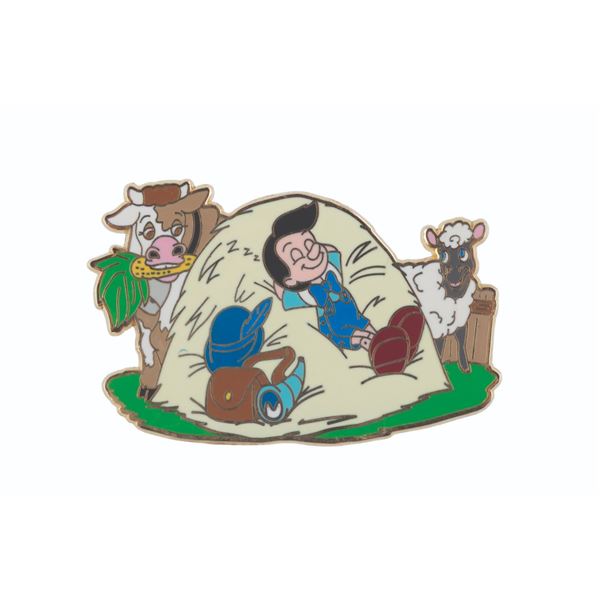 A Disney Shopping Pinocchio Nursery Rhyme Pin.