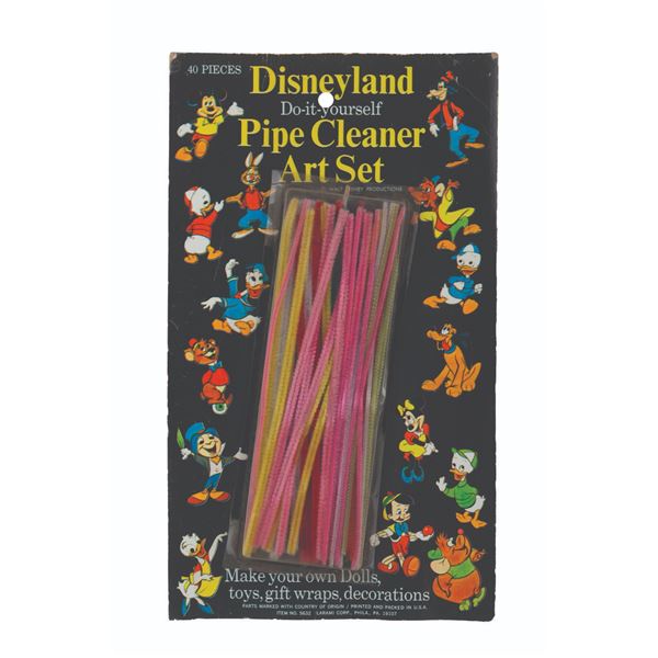 A Disneyland "Do-It-Yourself" Pipe Cleaner Art Set.
