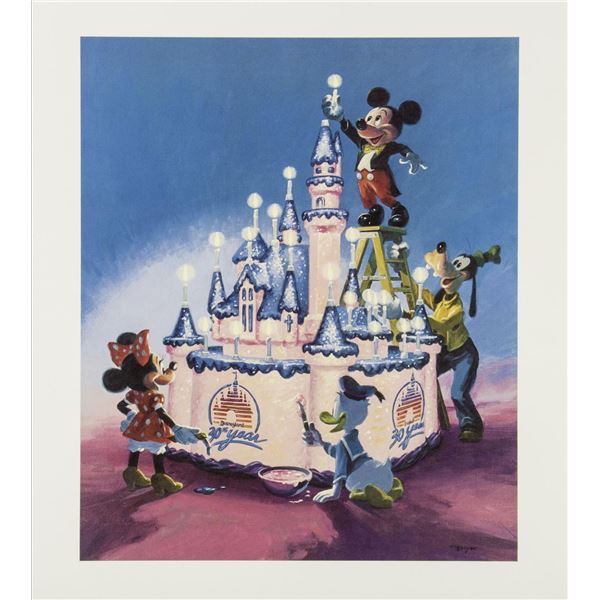 A Disneyland 30th Anniversary Charles Boyer Lithograph.