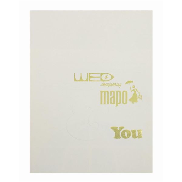 A New Employee "WED Mapo & You" Imagineering Orientation Guide.