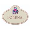 Image 1 : A Disneyland 35th Anniversary "Lorena" Cast Member Badge.