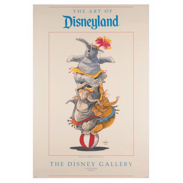 A Disney Gallery Dumbo Poster.