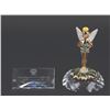 Image 1 : An Arribas Collection Swarovski Crystal Tinker Bell Figurine with Base & Plaque.