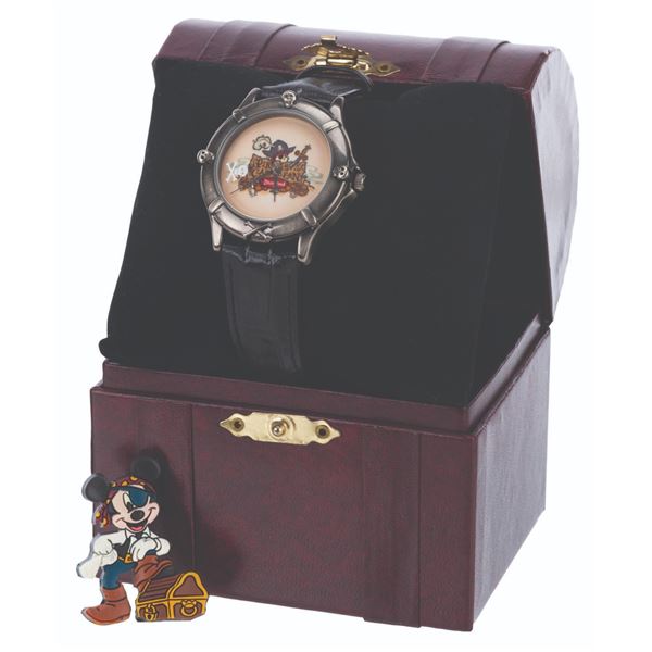 A Pirates of the Caribbean Event Watch and Pin.