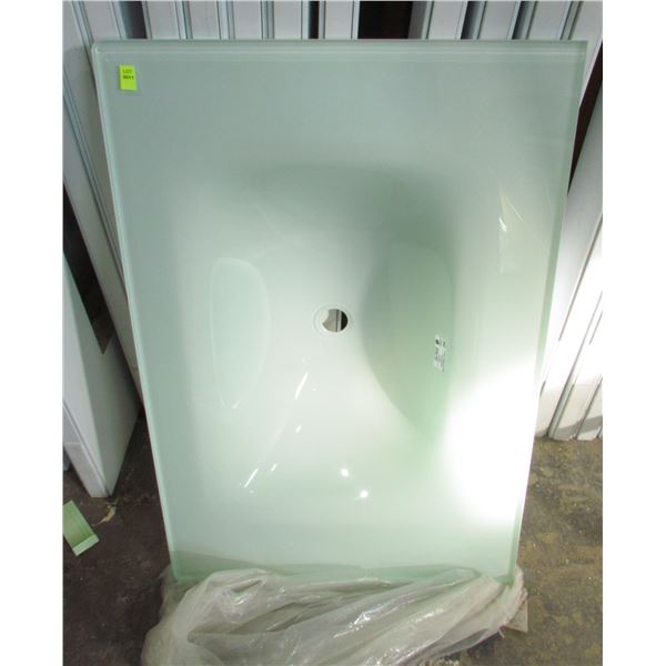 GLASS VANITY TOP 31 1/2" X 21 1/2"
