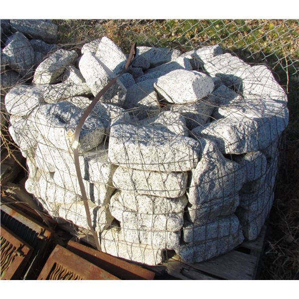 SHAVED GRANITE STACKING STONE