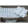Image 1 : LOT OF 24, 3 1/2" HINGES WHITE
