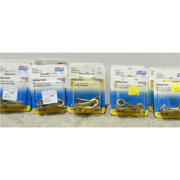 LOT OF 10, SIZE 12 CEILING HOOKS