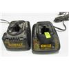Image 1 : TWO DEWALT 18V BATTERY CHARGERS