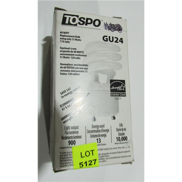 13W TOSPO GU 24 FLUORESCENT BULB