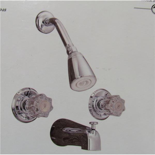 TAYMOR 2 HANDLE SHOWER/ BATH SET. CHROME