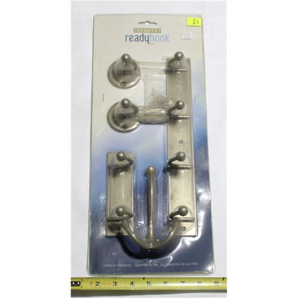 READY HOOK 5PC HOME HOOK SET (GREY)