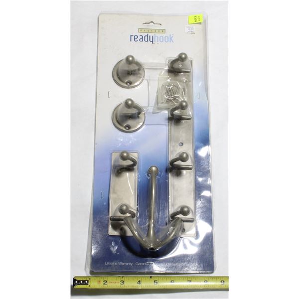 READY HOOK 5PC HOME HOOK SET (GREY)
