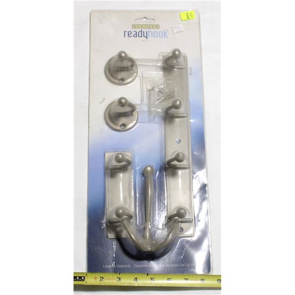 READY HOOK 5PC HOME HOOK SET (GREY)