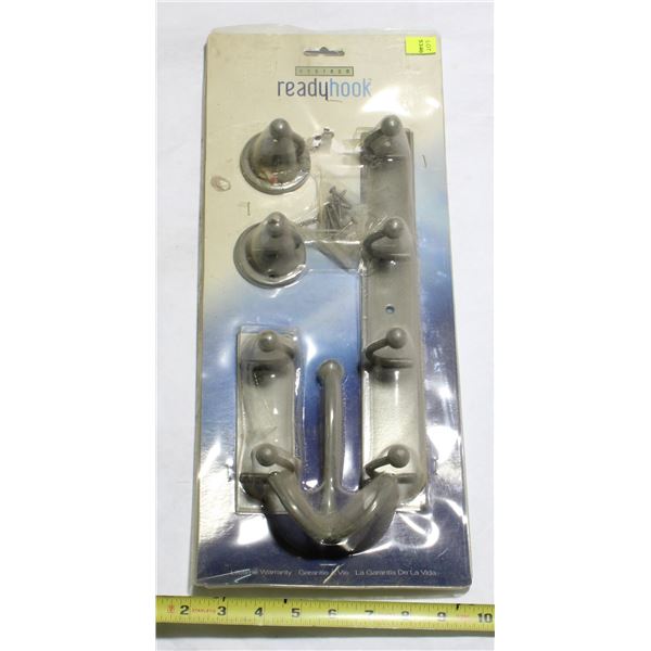 READY HOOK 5PC HOME HOOK SET (GREY)