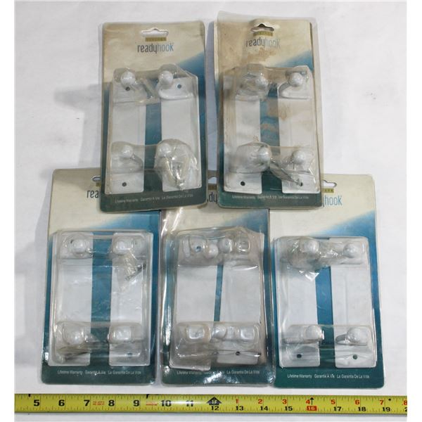 LOT OF TWO PACK HOOK RACKS