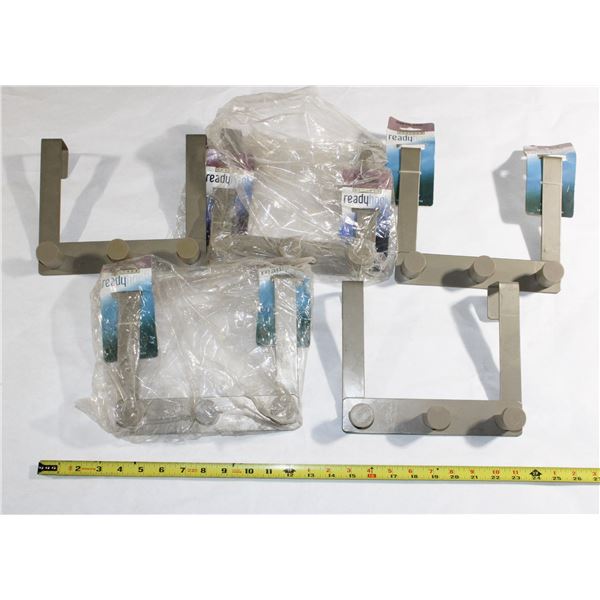 LOT OF ASSORTED OVER THE DOOR HOOKS