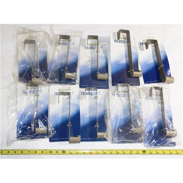 LOT OF SINGLE OVER THE DOOR HOOKS