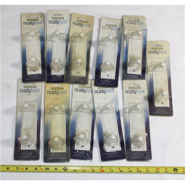LOT OF TWO HOOK, HOOK RACKS