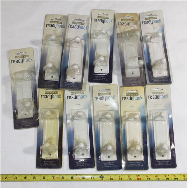 LOT OF TWO HOOK, HOOK RACKS