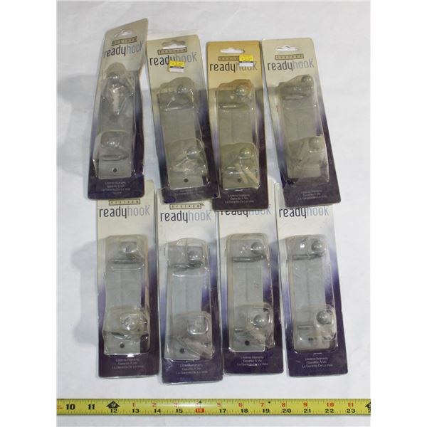 LOT OF TWO HOOK, HOOK RACKS