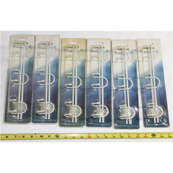LOT OF 3 HOOK, HOOK RACKS