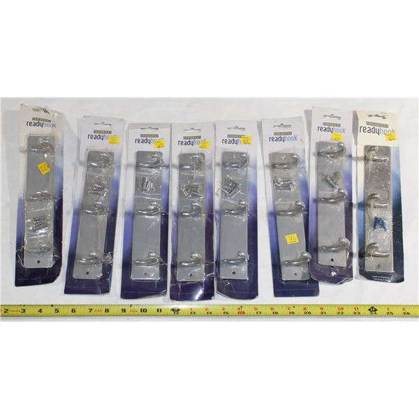 LOT OF 3 HOOK, HOOK RACKS
