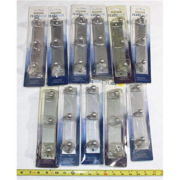 LOT OF 3 HOOK, HOOK RACKS