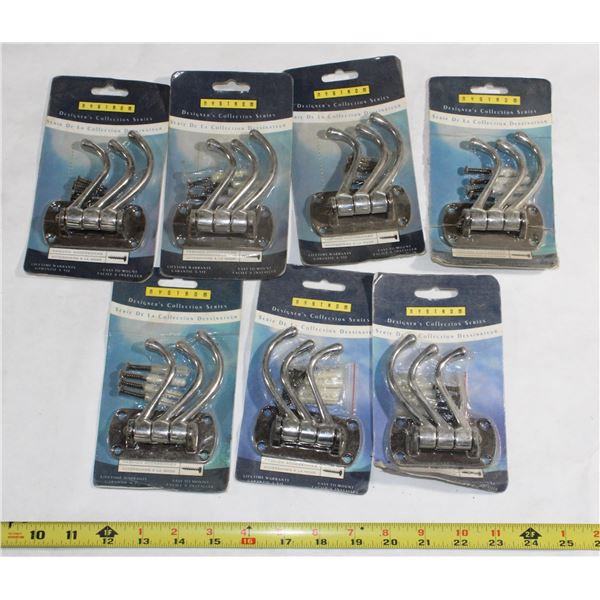 LOT OF SWIVEL HOOKS, CHROME FINISH