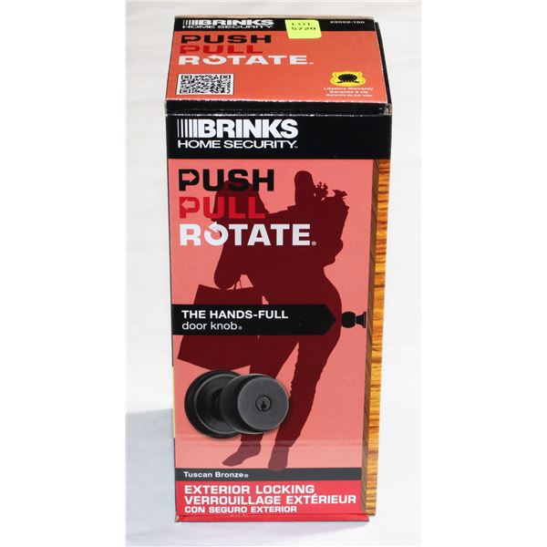 BRINKS HOME SECURITY TUSCAN BRONZE EXTERIOR LOCKING