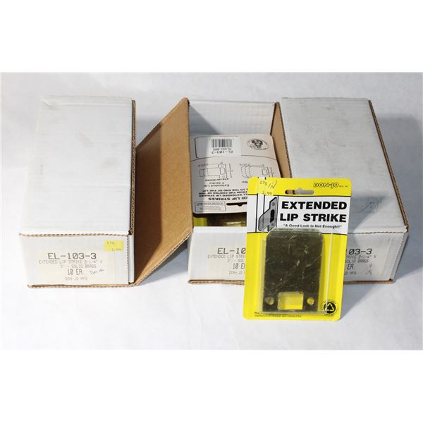 THREE BOXES OF EXTENDED LIP STRIKES 2-1/4" X 3"