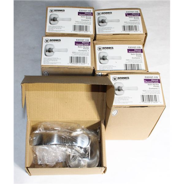 BOX OF BRINKS SATIN NICKEL DUMMY DOOR KNOBS