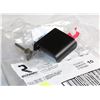 Image 2 : BAG OF 1" METAL PULL #6 MAT BLACK, MARKED 10