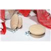 Image 2 : TRAY OF OAK 1-1/2" ROUND CABINET KNOBS